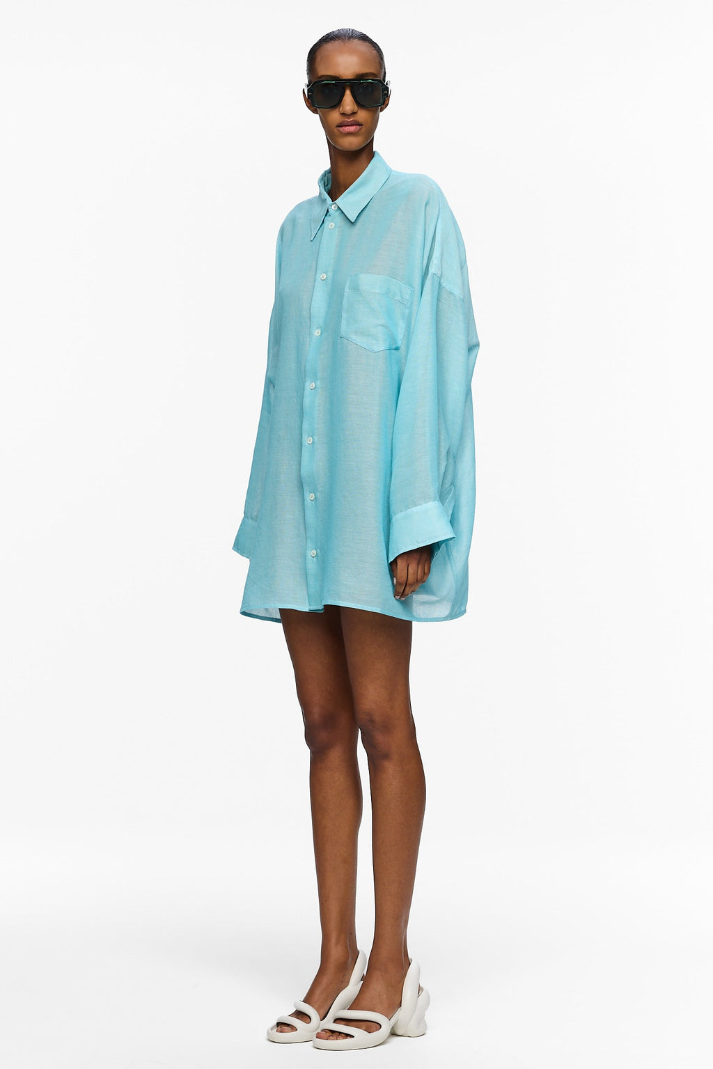 The Oversized Shirt - Blue Ciel