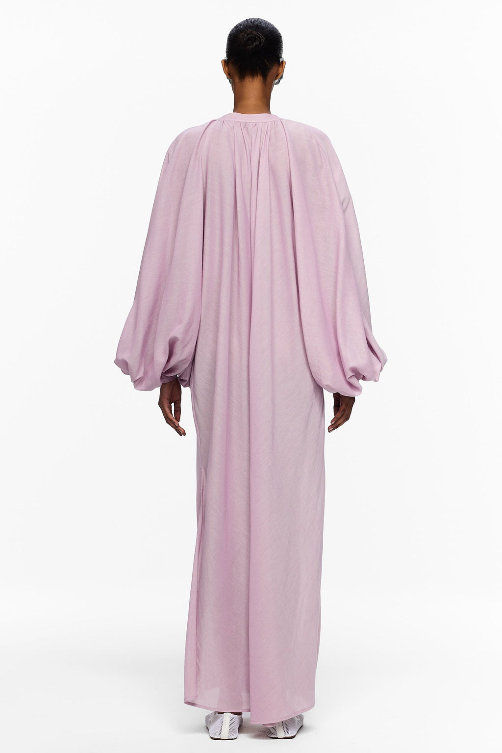 The Touareg Dress with Balloon Sleeve - Lavender