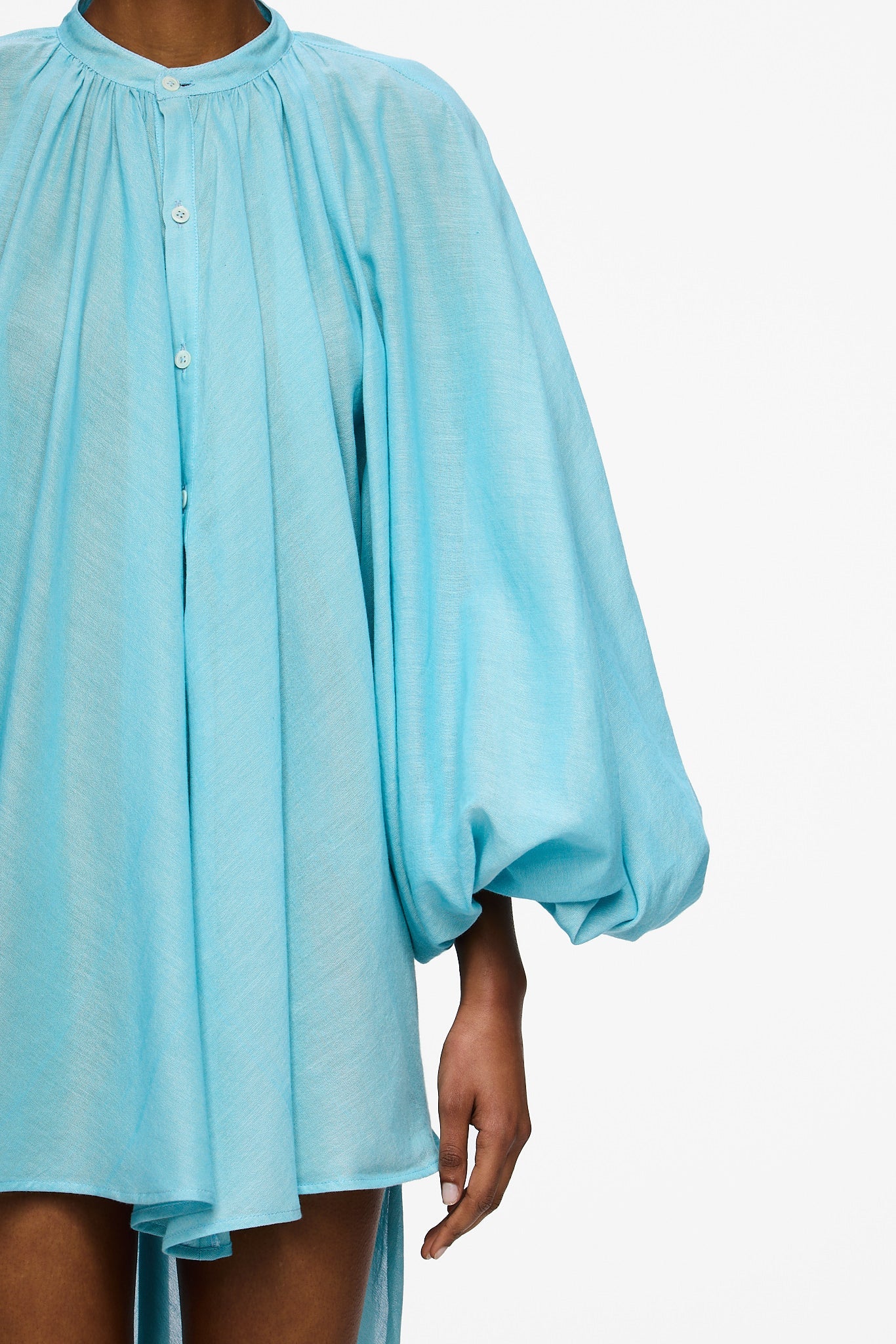 The High-Low Touareg Dress - Blue Ciel