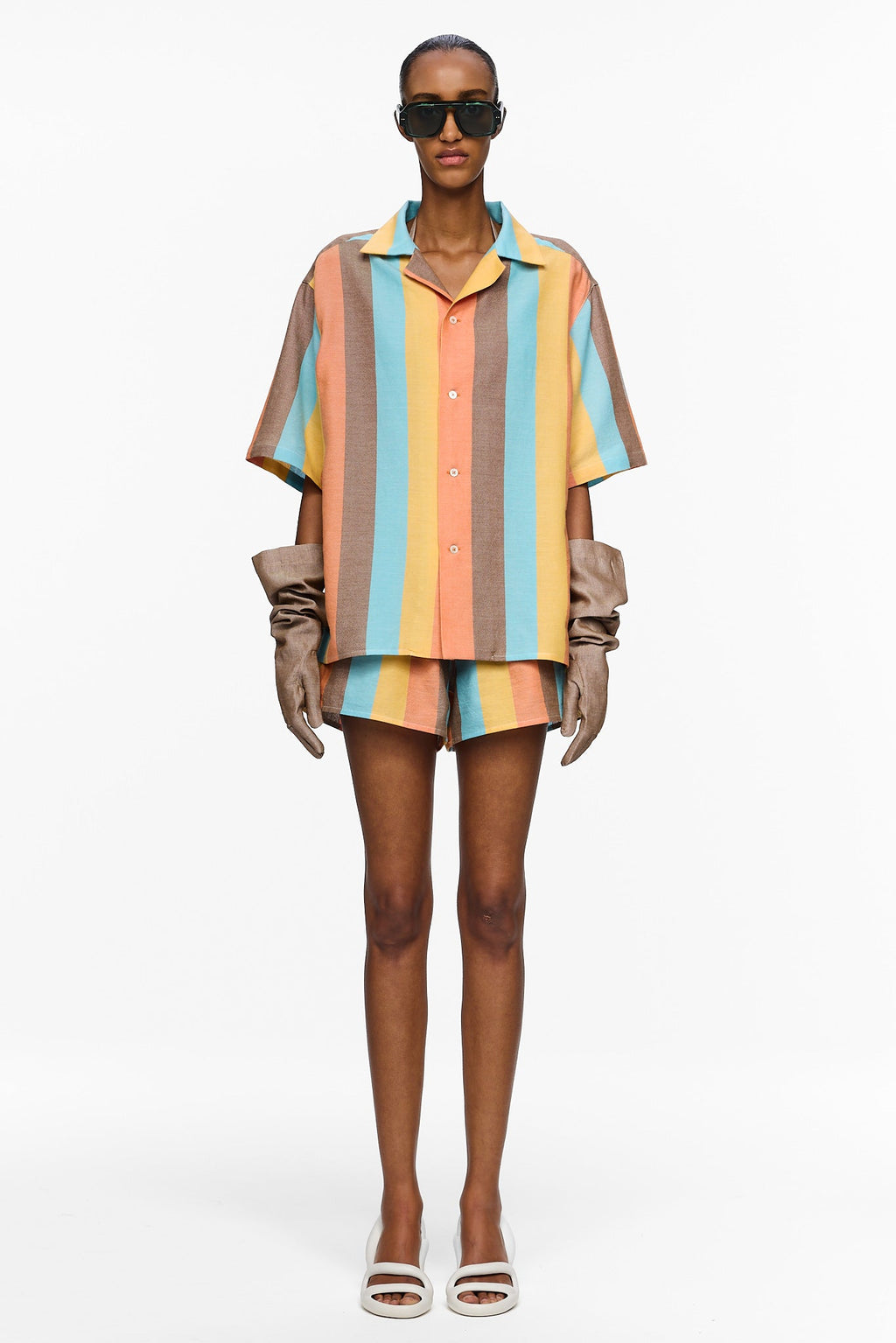 The Petite Camp Shirt : Stripe 1