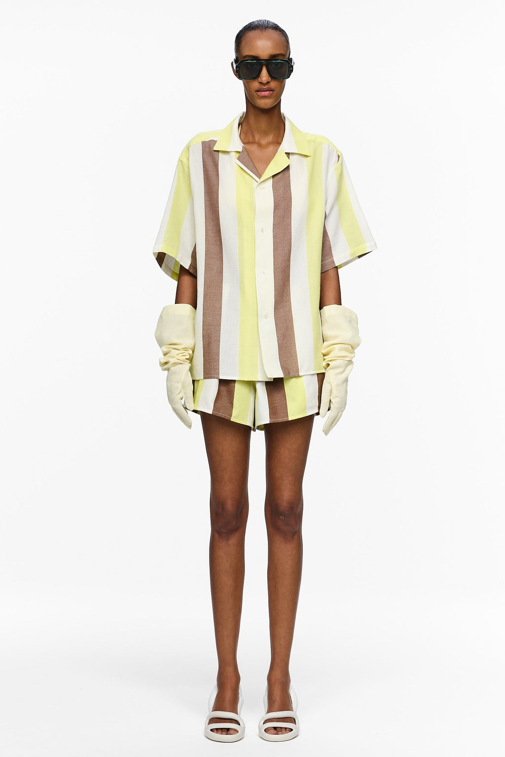 The Petite Camp Shirt : Stripe 19