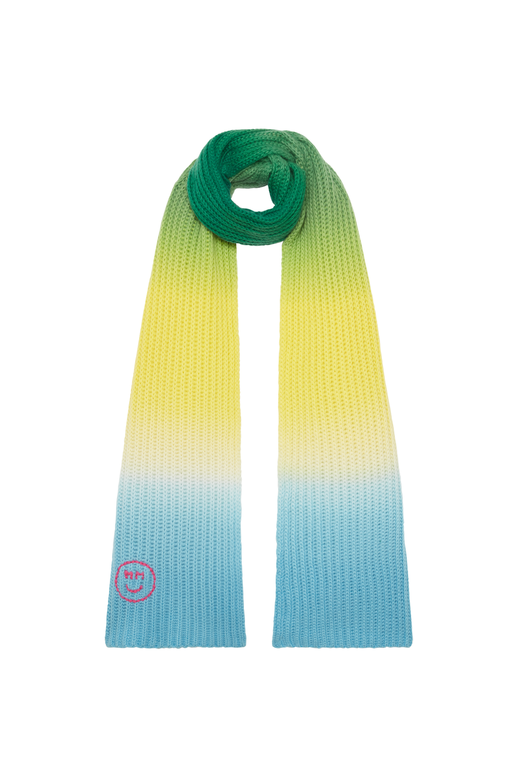 Mira Mikati x Hurray Happy Embroidered Ombre Scarf
